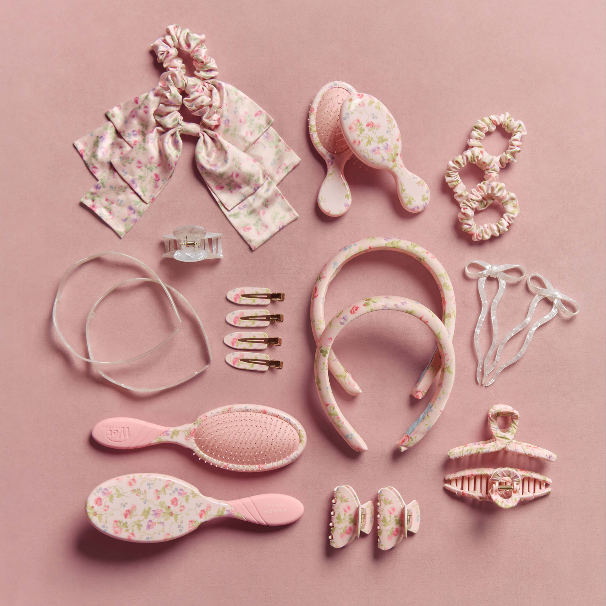 Wet Brush × Hill House Small Claw Clips. 2ct - Pink Bluebonnet Floral/Shell - Image 6
