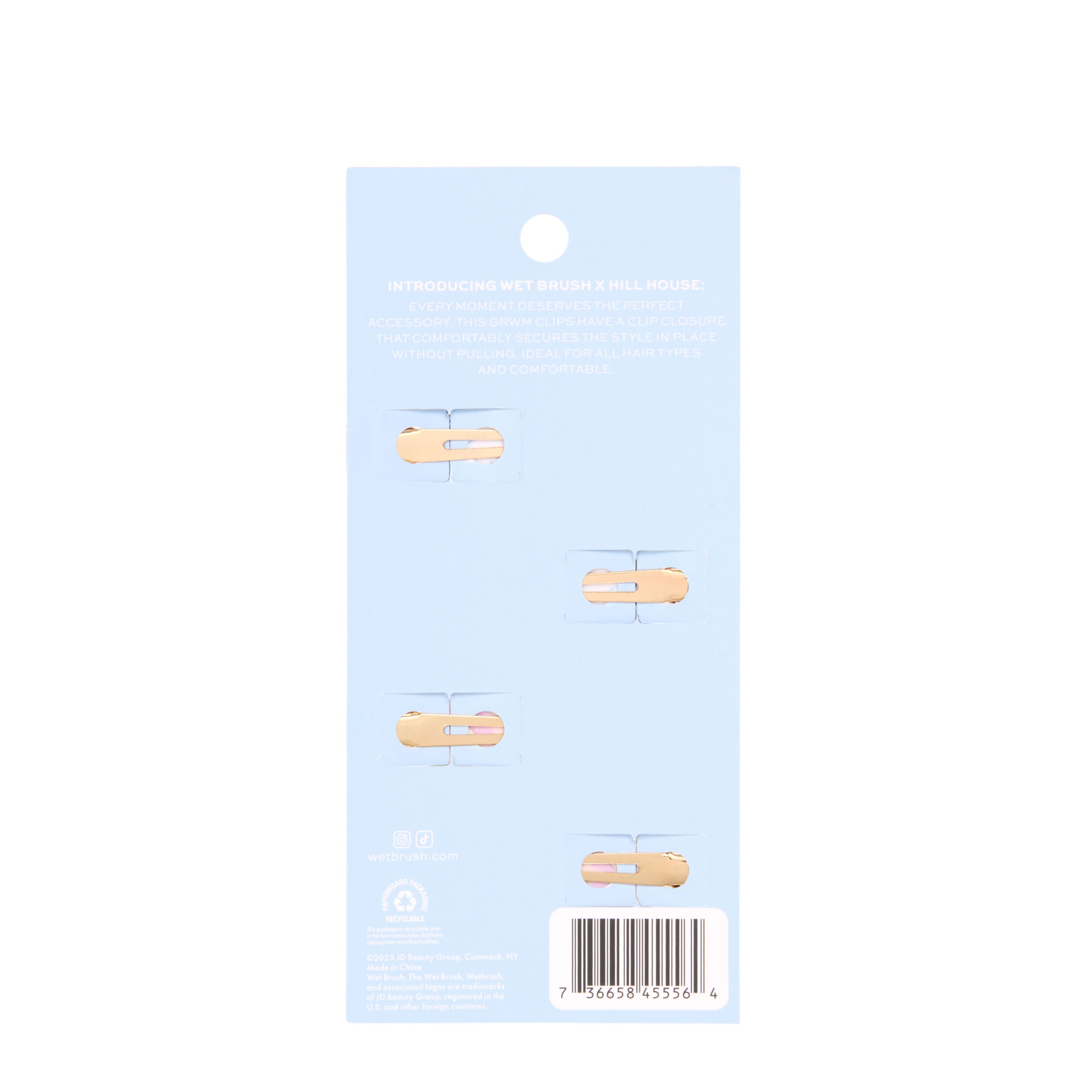 Wet Brush × Hill House Printed Floral Creaseless Clips. 4ct - Image 8