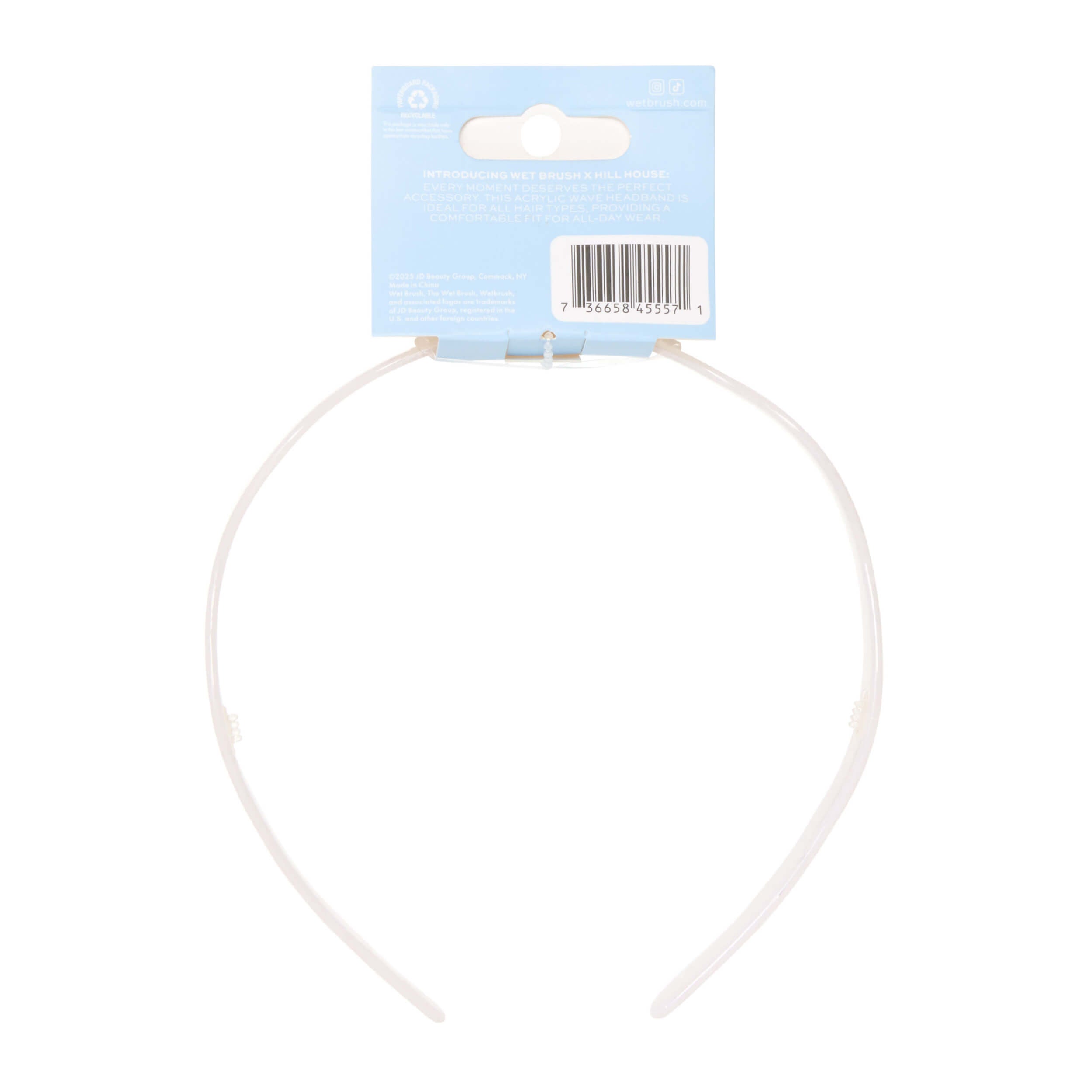 Wet Brush × Hill House Wavy Headband - White Shell - Image 7