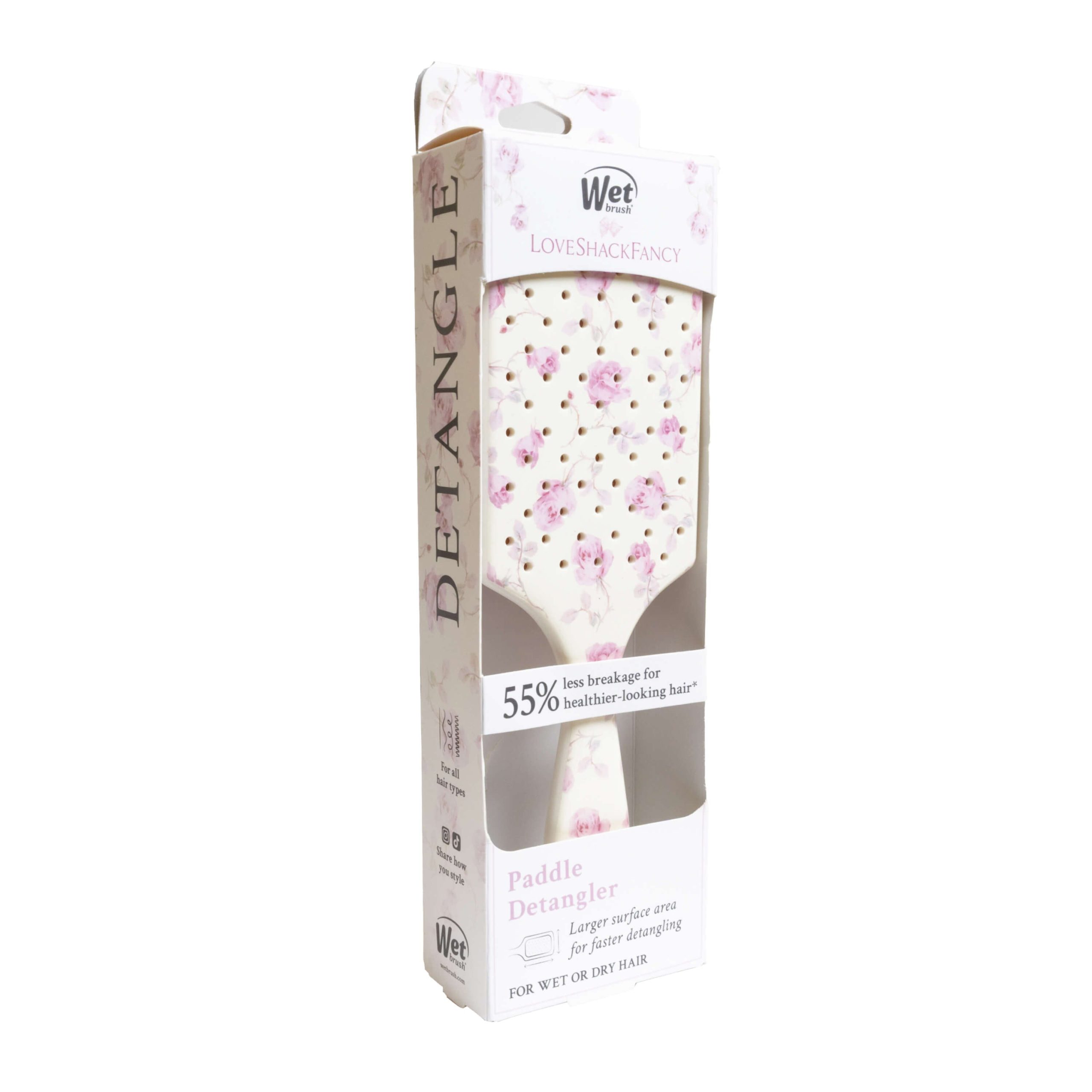 Wet Brush x LoveShackFancy Paddle Detangler - Ribbon Rosa - Image 7