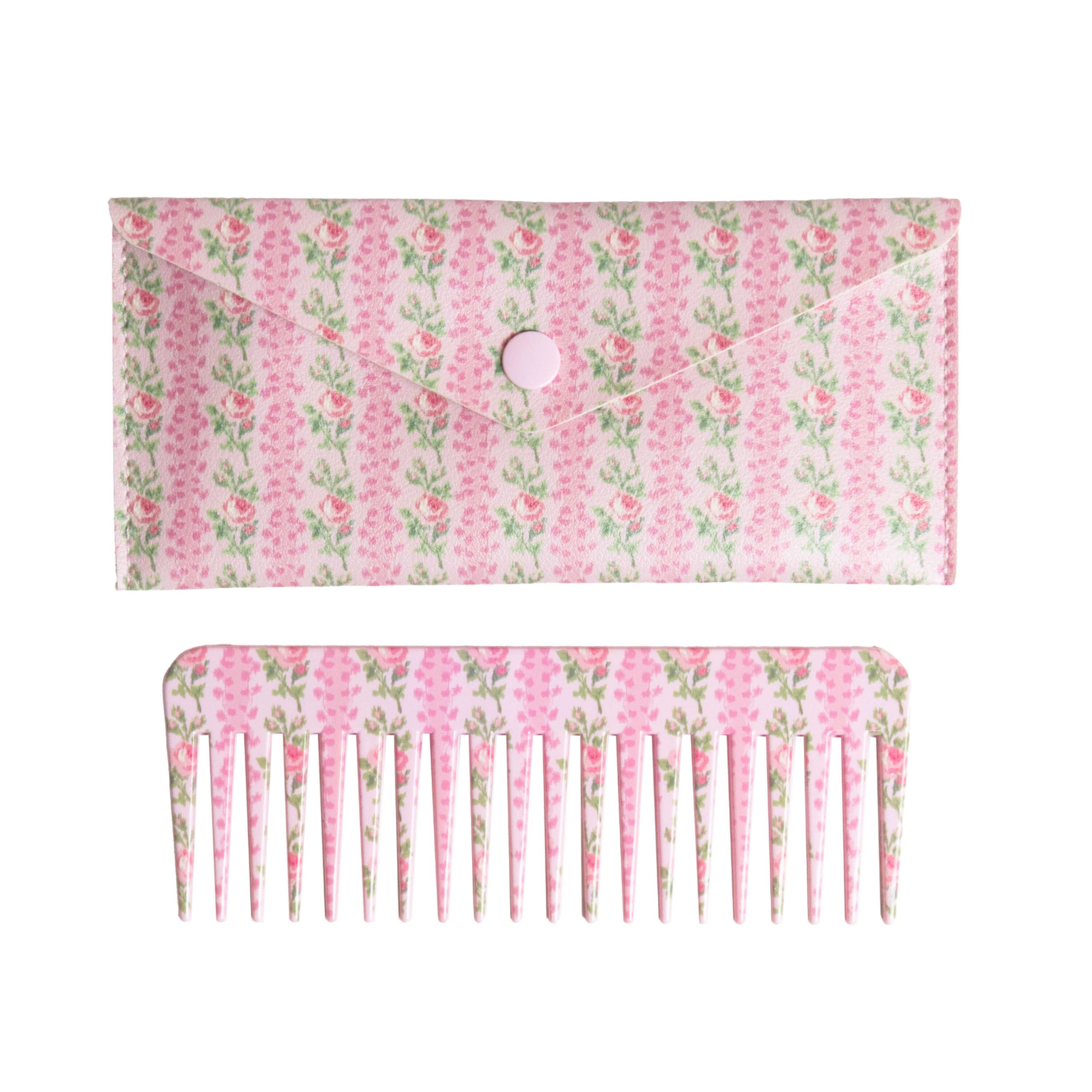 Wet Brush x LoveShackFancy Comb with Case - Blooming Heirloom