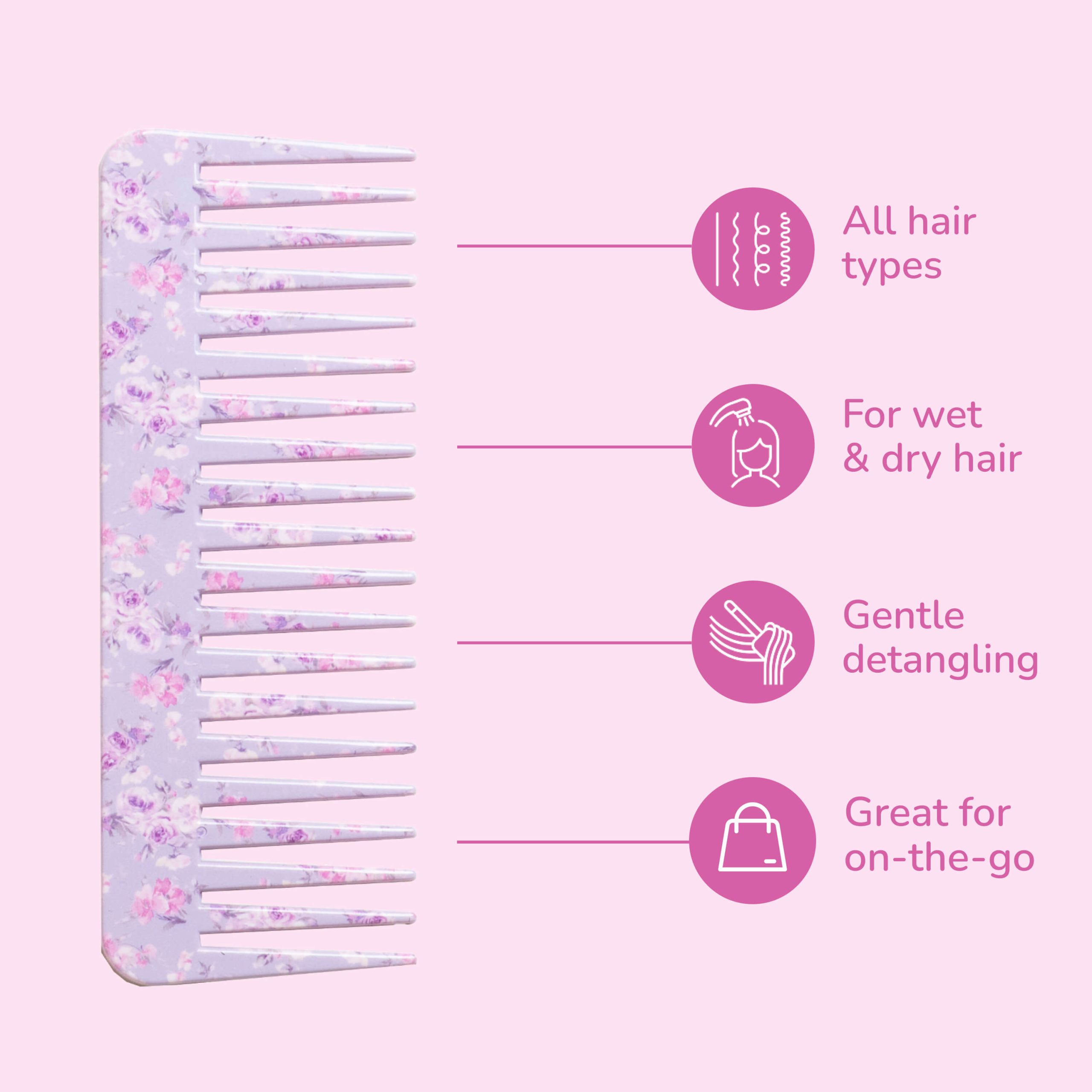 Wet Brush x LoveShackFancy Comb with Case - Happy Thoughts - Image 3